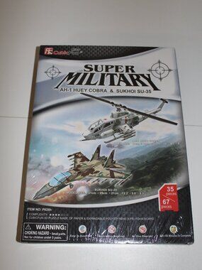 CubicFun P603H Super Military AH-1 Huey Cobra Puzzle 3D 67 Pieces New Sealed